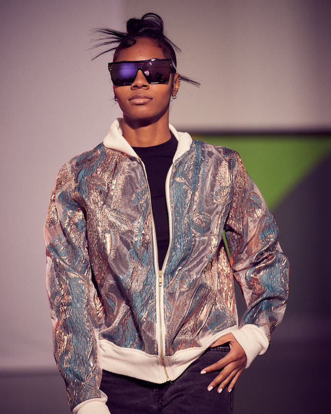 Bomber Jacket Copper & Green Mesh