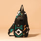 Jay Sling Bag Teal And Yellow Multi