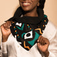 Mila Scarf Teal And Yellow Multi