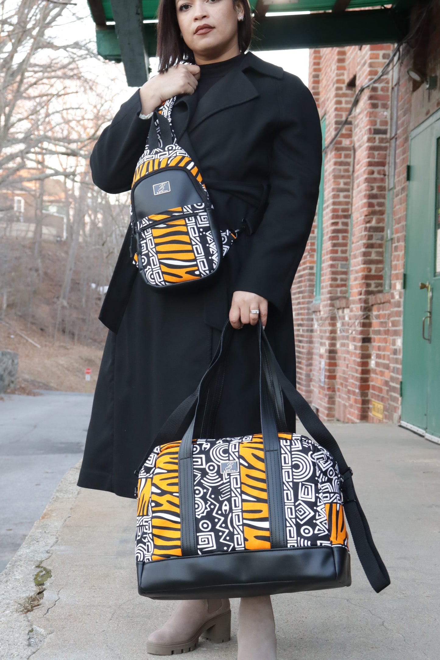 Jay Sling Bag Yellow And Black Multi