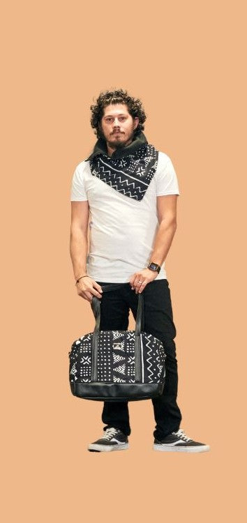 Alima Travel Bag Black And White Multi